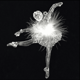 Christmas Tree Pendant Acrylic Ballet Dancing Girl (Option: A)