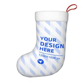 Double Sided Design Christmas Decorative Socks (Option: Black-One size)