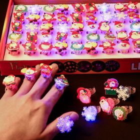 Small Gifts For Children Christmas Luminous Ring Toy Decoration (Option: 10 Rings)